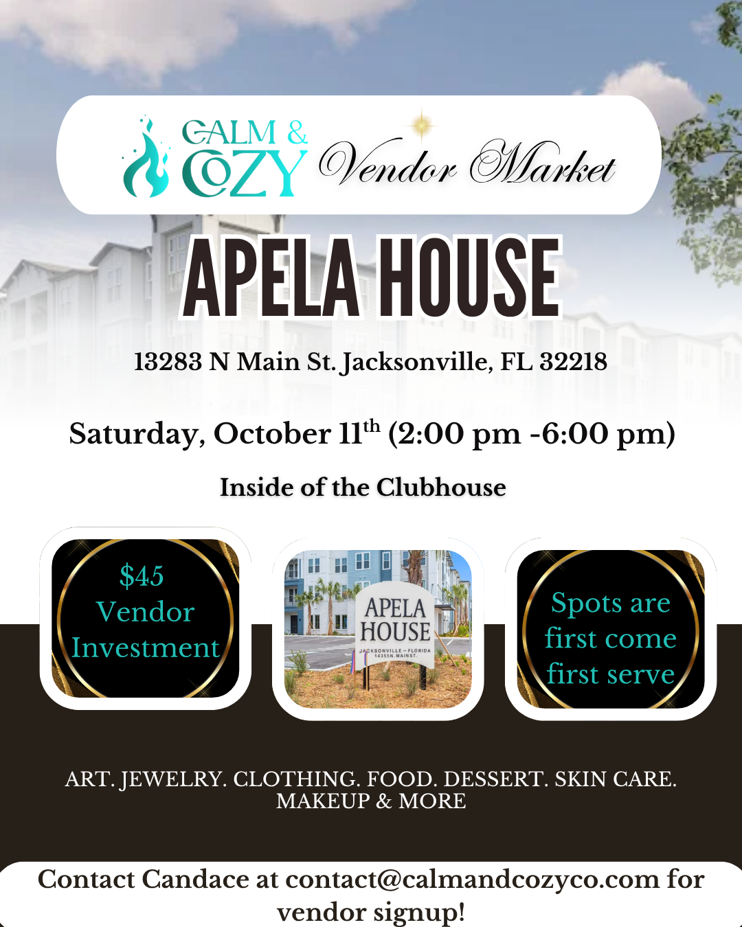 Calm & Cozy Vendor Markets - October 2025