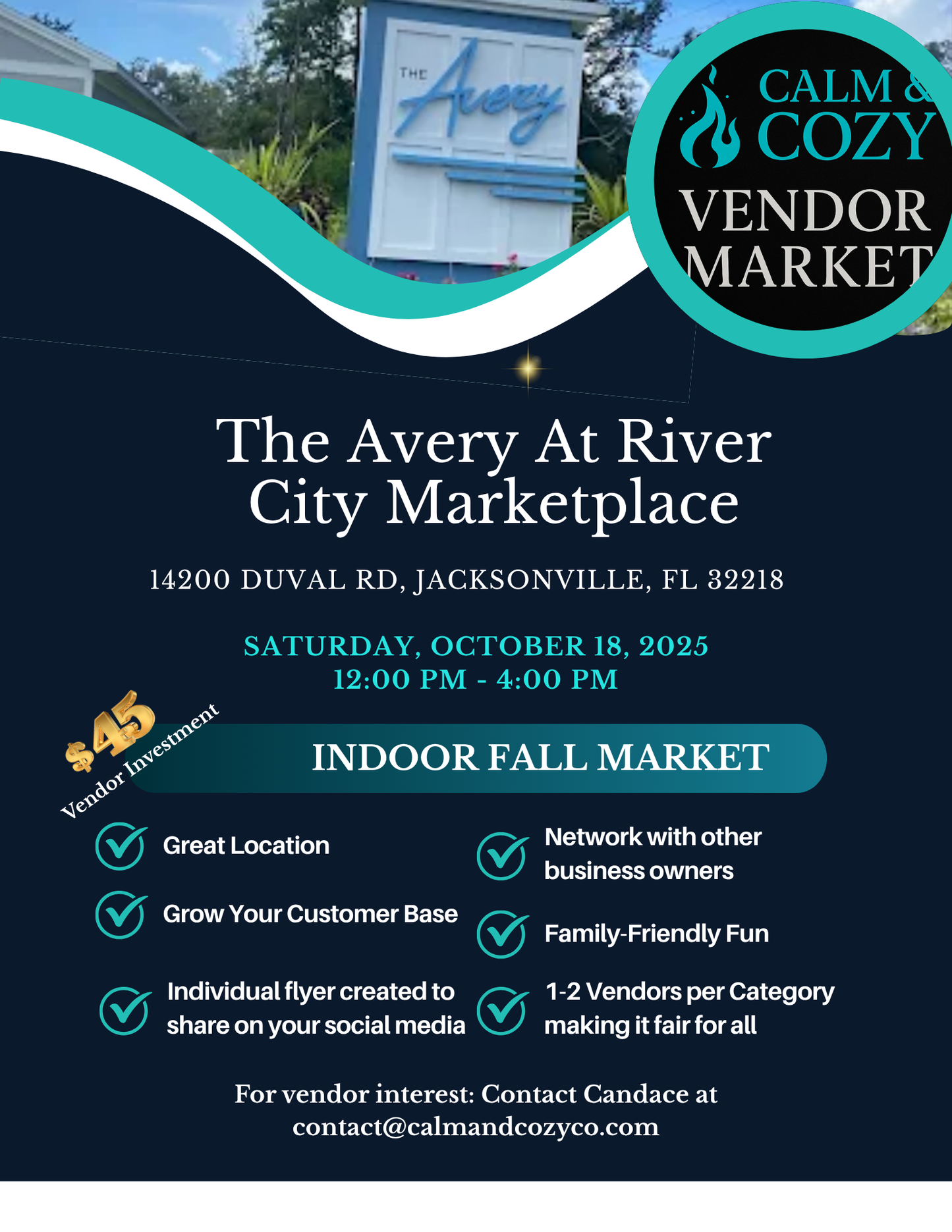 Calm & Cozy Vendor Markets - October 2025