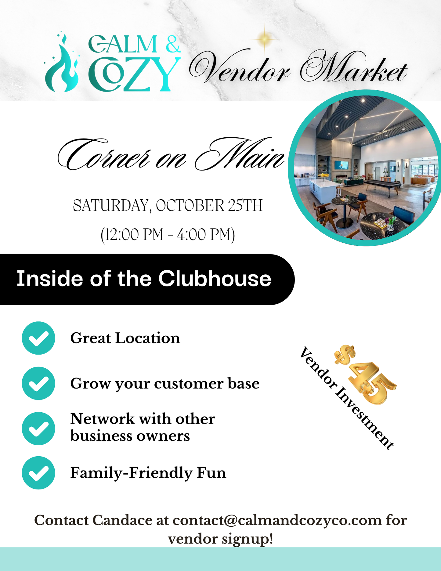 Calm & Cozy Vendor Markets - October 2025