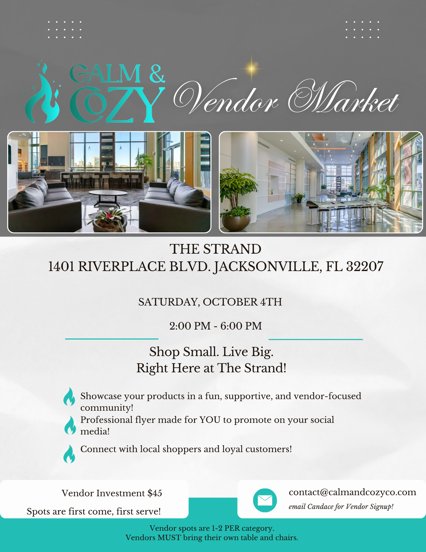 Calm & Cozy Vendor Markets - October 2025