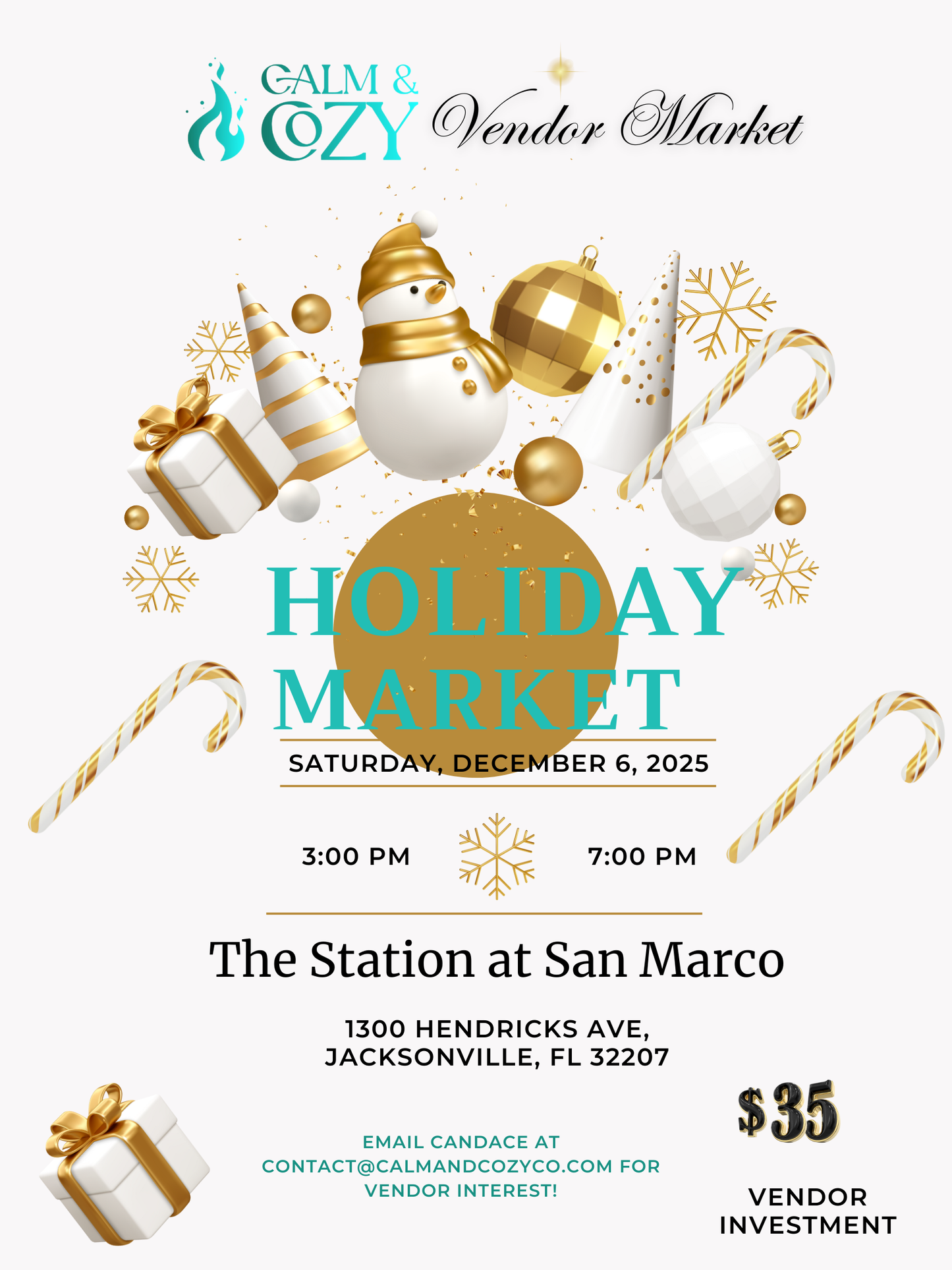 Calm & Cozy Holiday Vendor Markets - December 2025