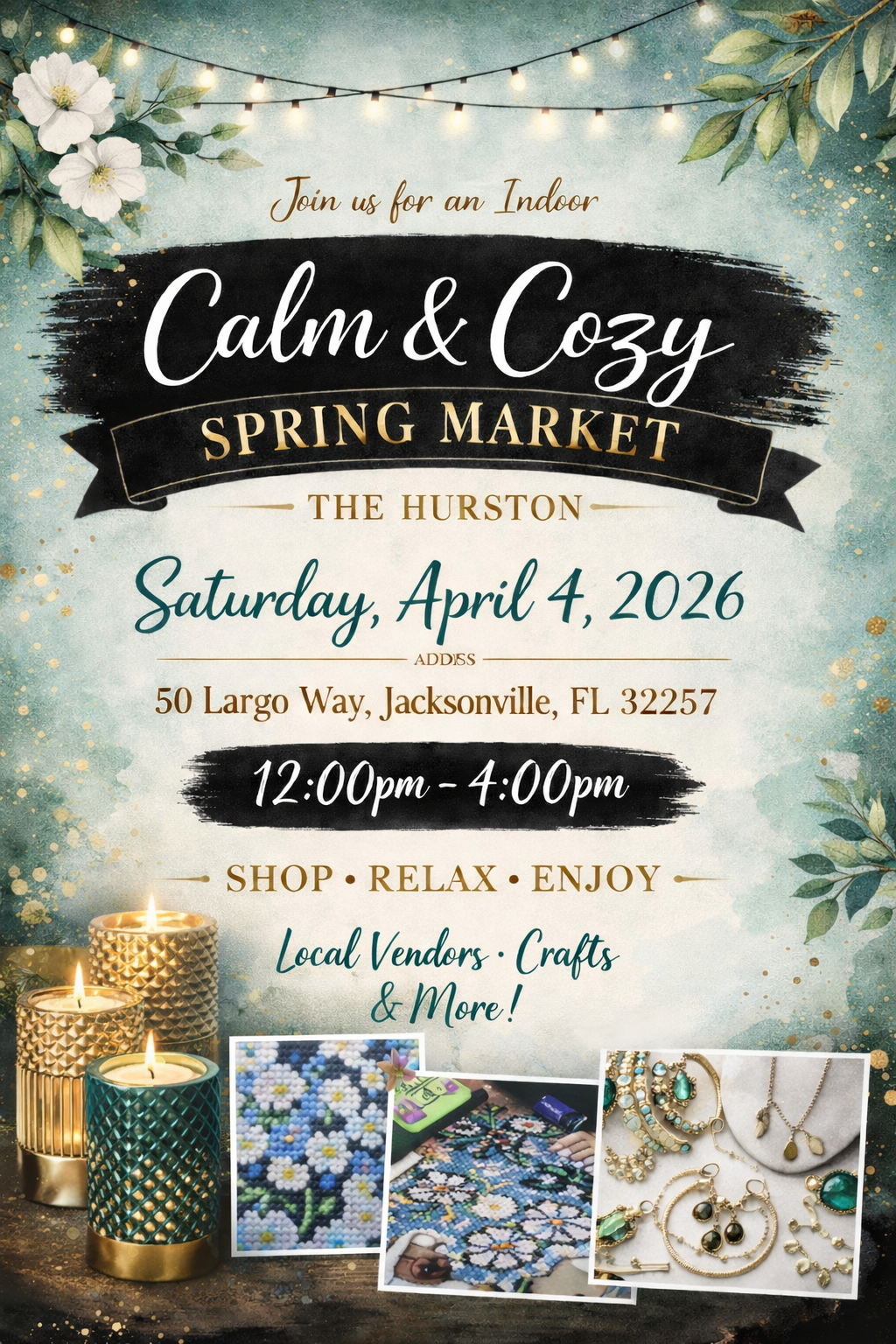 Calm & Cozy Vendor Markets - APRIL