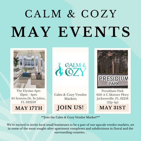 CALM & COZY VENDOR MARKETS - MAY 2025
